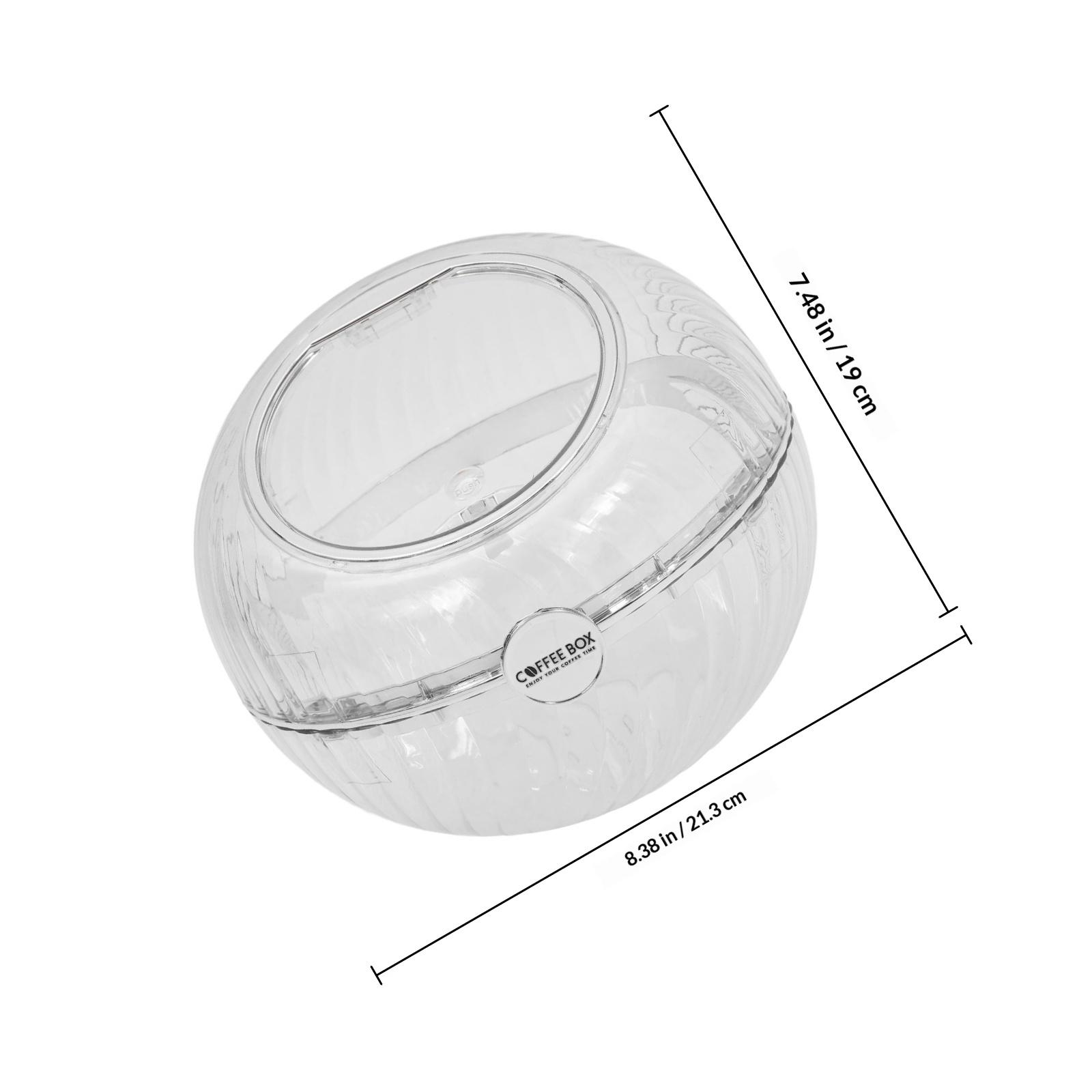 

Coffee Capsules Display Holder Made of Reliable Plastic High Capacity Storage Container for Tea Bags Sweets Snacks Home Office белый