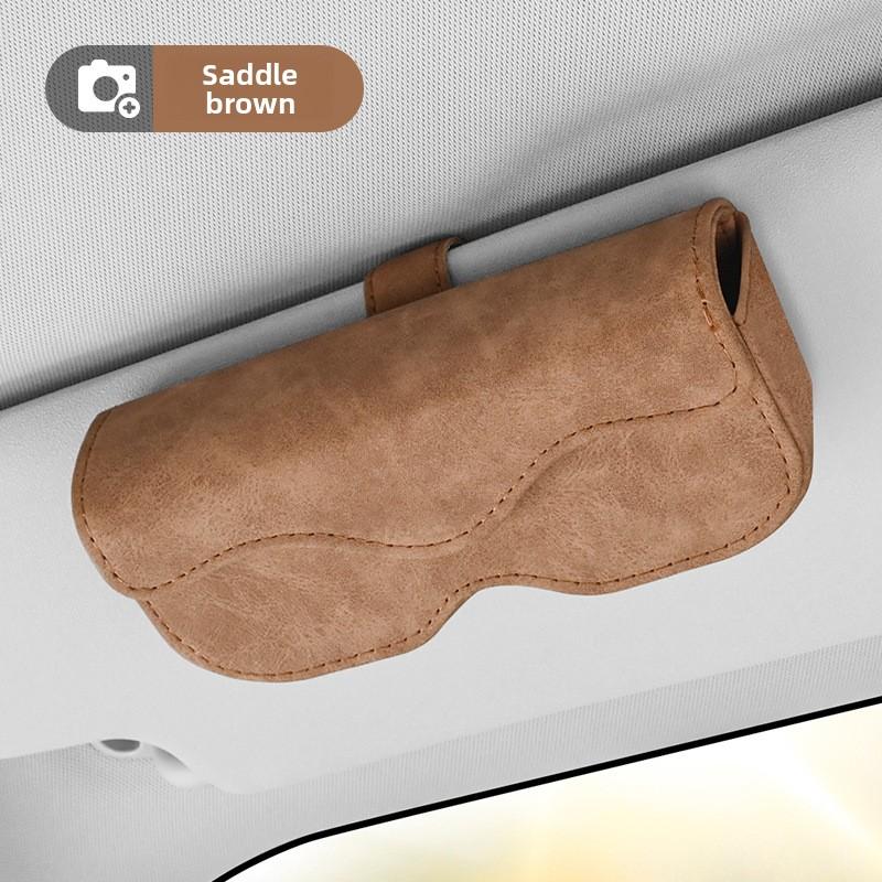 Car Glasses Box Portable Car Sunglasses Holder In The Car Driving Glasses Holder Eyeglass Case Sun Visor Car Lenses Holder