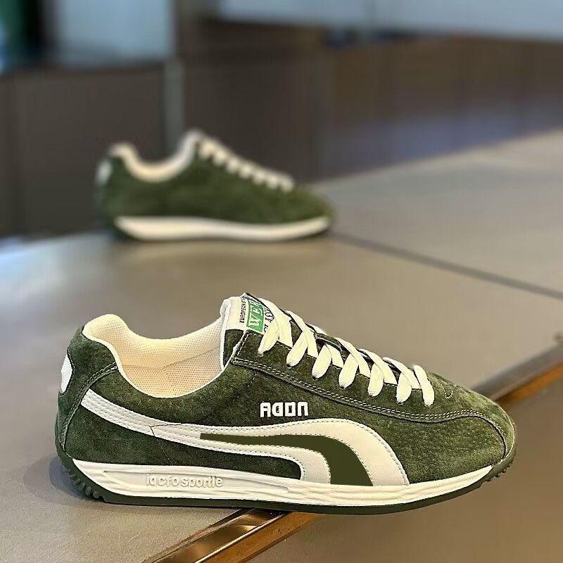 Shoes men's popular frosted leather casual shoes in spring  Kwai super hot comfortable light versatile ins men's shoes