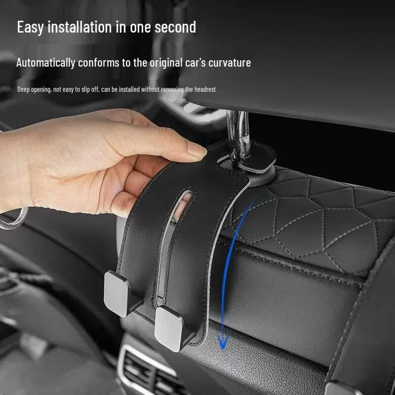 Hidden Car Seat Back Hooks