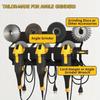 Large Capacity Tool Storage Rack Sturdy Metal Storage Rack  Fixed Polishers Holder
