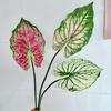 Artificial Alocasia Leaf Faux Greenery Plants Stem Realistic Fake Tropical Leaves for DIY Wedding Centerpiece Flower Arrangement Home Vase Decor