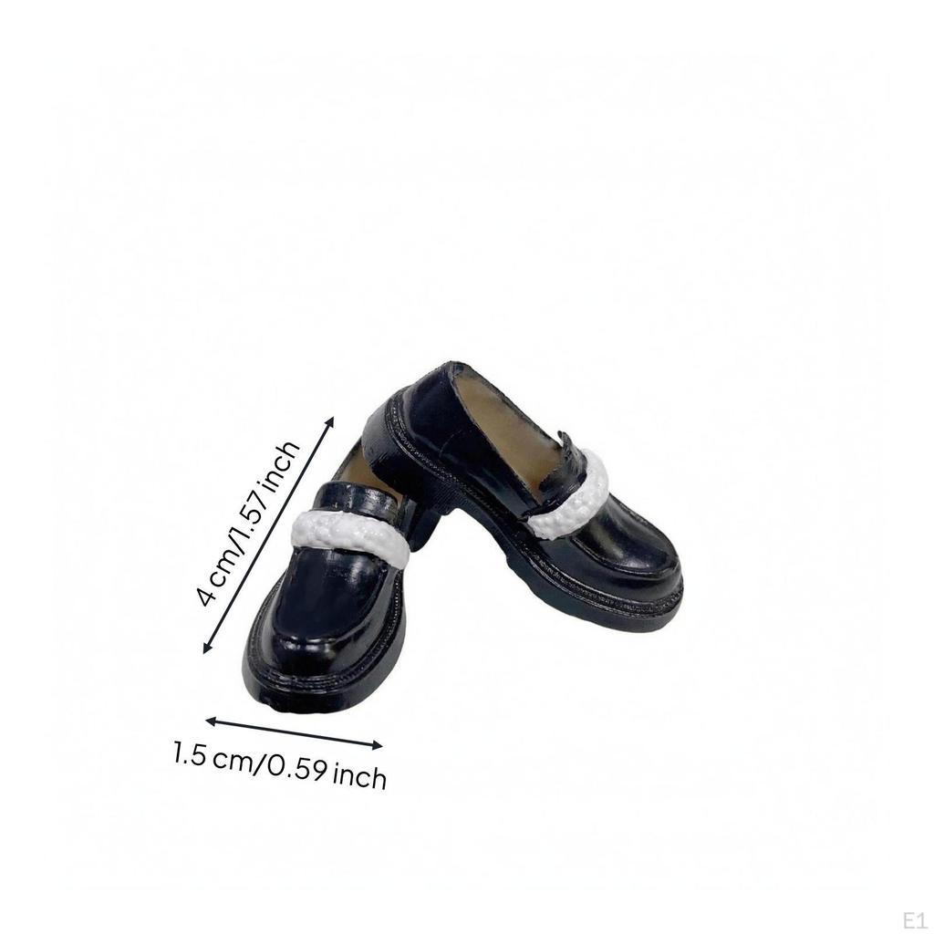 LowCut Pullon Doll Shoes Glossy 1/6 Scale Footwear Toy Accessory for Dressing Up