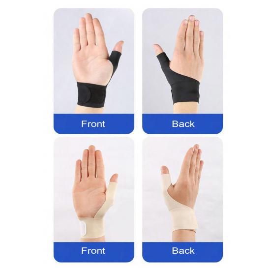 Ortéza na zápěstí a palec Levá Pravá Ruka Zánět šlachy Vymknutí Artritida Úleva od bolesti Dlahy na palec Stabilizátor Muži Ženy Spouštěcí palec Podpora Dlahy na prst