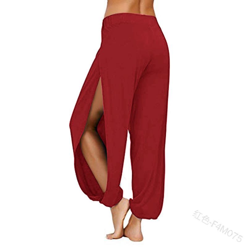 HNXC Pantaloni e Capri da Donna alla Moda Casual a Tinta Unita con Stampa