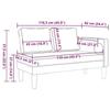 VidaXL Chaise longue con cojines blanco polipiel, sofá tapizado, sofá para dormitorio, sofá de 2 plazas, 4007564
