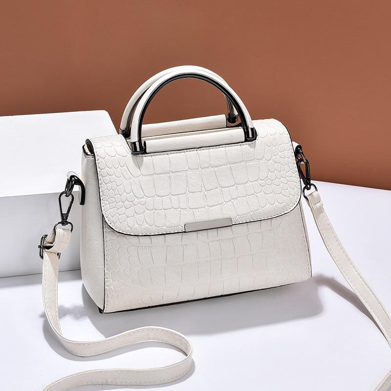 

Stone Patterned Handbag for Autumn and Winter, New Korean Version Single Shoulder Crossbody Bag белый
