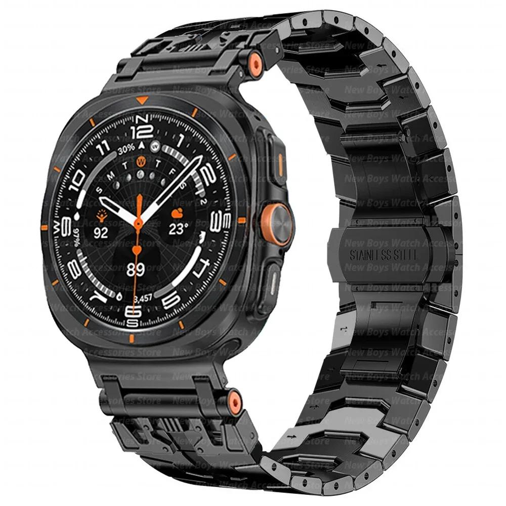 Stainless Steel Bracelet for Samsung Galaxy Watch Ultra 47mm Band for SAMSUNG 7 GALAXY ULTRA 47MM Men Business Strap Watchband