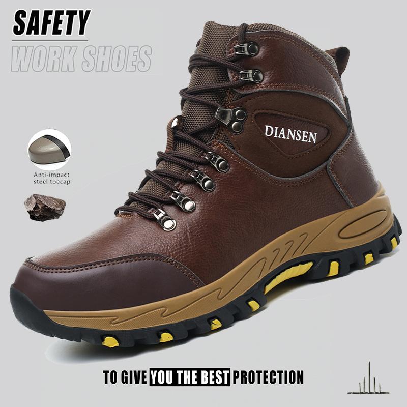 Waterproof Work Safety Boots Steel Toe Boots Mens Indestructible Anti Smash Anti Puncture Work Shoes Industrial Protective Shoes