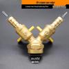 Copper/Gas Ball Valve with Hose Barb: 1/2", 3/8", 1/4" Plug, 8/10/12mm Drain Valve/Gas Nozzle.