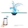 Hologram Fan 16.5-Inch Plug In Video Projector LED Hologram Fan 3D with WIFI and App Control for Nightclub Trade Show Museum