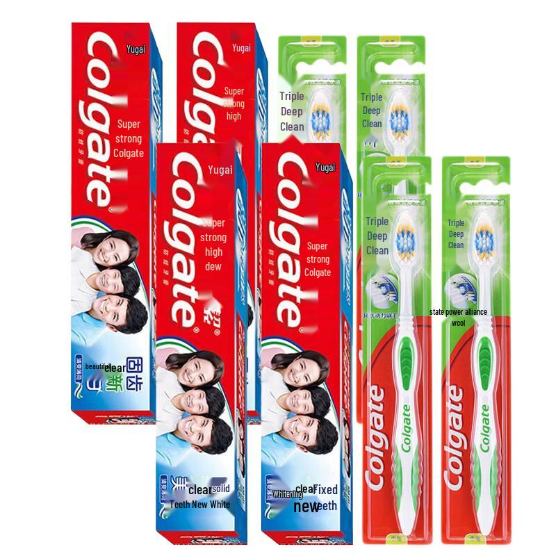 Colgate Super Strong Toothpaste & Toothbrush Family Pack