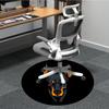 1pc Doberman, Guardian Office Round Area Rug, Indoor Mat Suitable For Office, Under Office Chairs Bedroom Living Room Home Decor, Room Deco