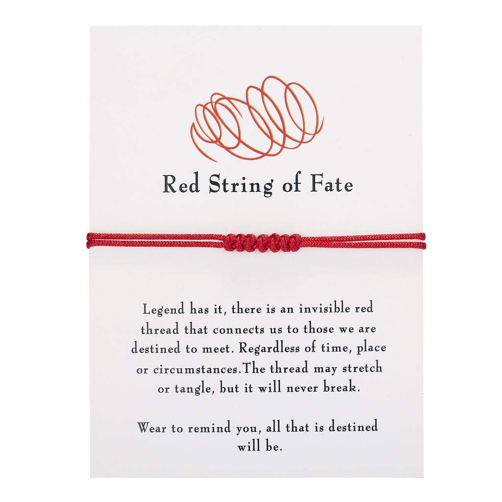 Handmade 7 Knots Red String Bracelet Protection Good Luck Amulet for Success Prosperity Friendship Rope Wristband Jewelry Gift