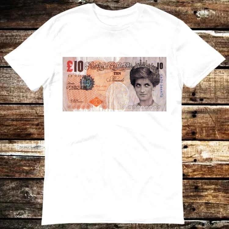 Banksy Princess Diana £10 Note T  Shirt 6296 XL
