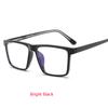 Tr90 Overized Square Myopia Eyeglasses Anti Blue Rays Big Frame Prescription Glasses For The Nearsighted 0 -0.5 -0.75 To -6.0