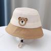 Baby Summer Fisherman Hat Cute Bear Toddler Children Mesh Breathable Sun Hat Outdoor Beach Boys Girls Panama Fisherman Hat