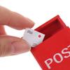 With Mail Sack Postcard Simulation Furniture Toy Mini Mailbox Dollhouse Miniature Letter Box