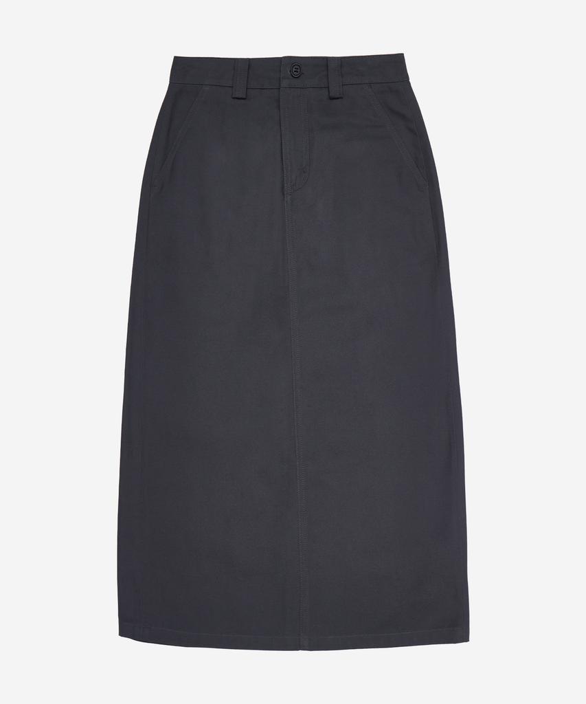 Pildeoseu Back Pocket Long Skirt Khaki