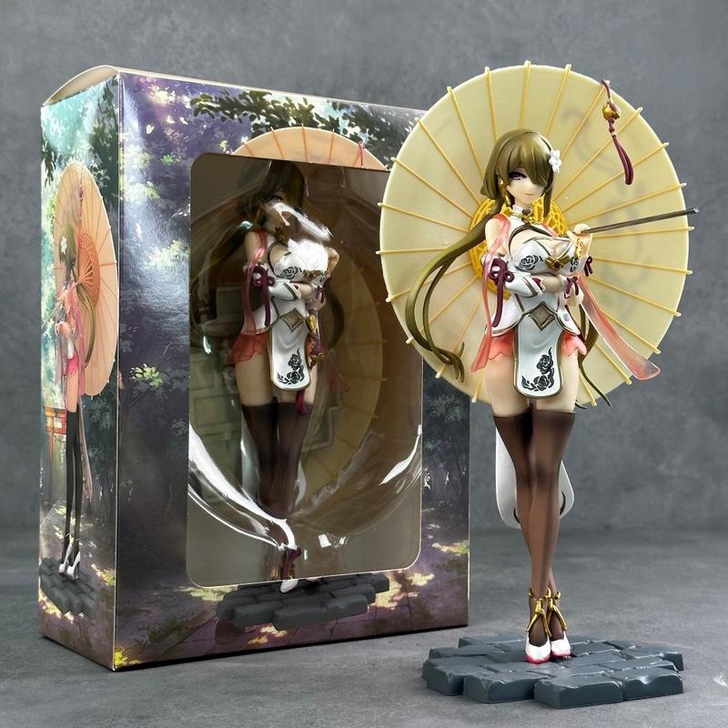 Collapse 3 Cheongsam Rita Huanxisha Handmade Ancient Style Parachute Holding Animation Anime Animation Model Ornaments