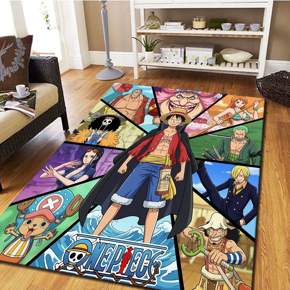 One Piece Bedroom Carpet, Home Decor Cool Movie Mat & Play Floor Mat for Living Room -HE38