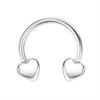 Drperfect Surgical Steel Septum Rings for Women Men Small Cute CZ Dangle Septum Nose Lip Helix Tragus Cartilage Piercing Zircon