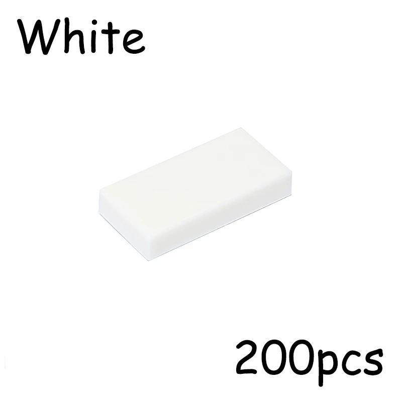200PCS MOC Assemble Particles 3069 30070 1x2 Bricks Flat Tile Smooth 1*2 Building Blocks DIY Educational Creative Toy for Kids