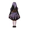 Halloween Style Cross Children's Fashion Dress Children's Products Girls Skirt Color Matching Long Sleeve Dress Cosplay Dress Up