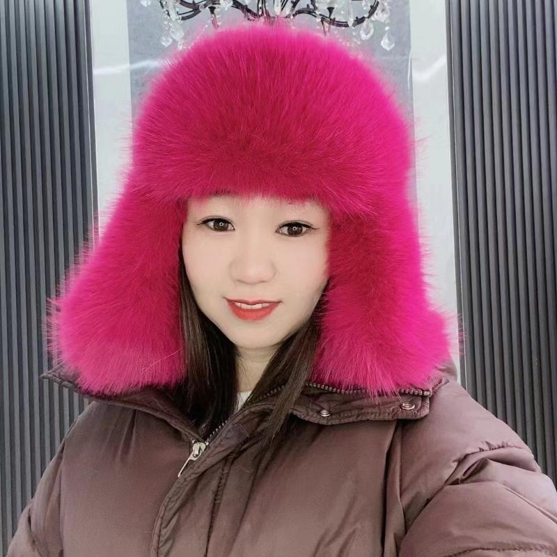 

Женская зимняя шапка с защитой ушей, ветрозащитная, сохраняющая тепло, для активного отдыха, катания на коньках, сноубординга, шапка-ушанка 1PC роза розовый