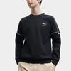 FILA Solid Color Logo Crew Neck Sweatshirt Men Tops Black A51M331222F-BK