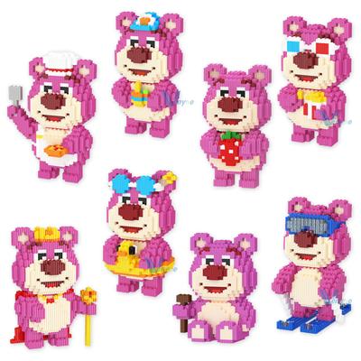 Disney Toy Story König Losto Baustein Cartoon Niedlich Schwimmender Ski Koch Bär Modell Zusammengebaut Magische Bausteine Spielzeug Für Kinder Geschenk