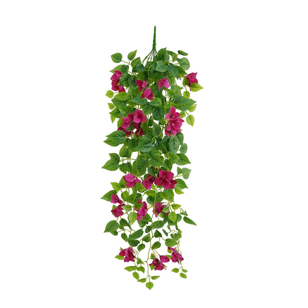

1Pc Artificial Faux Bougainvillea Flowers Plant for Outdoor Decoration Artificial Hanging Flowers Vines for Home Garden Decor розы красного