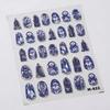 1 PCS 5D Glitter Light Pink Begonia Flower Nail Art Sticker Exquisite Design High Quality Decorative Decal Nail Sticker