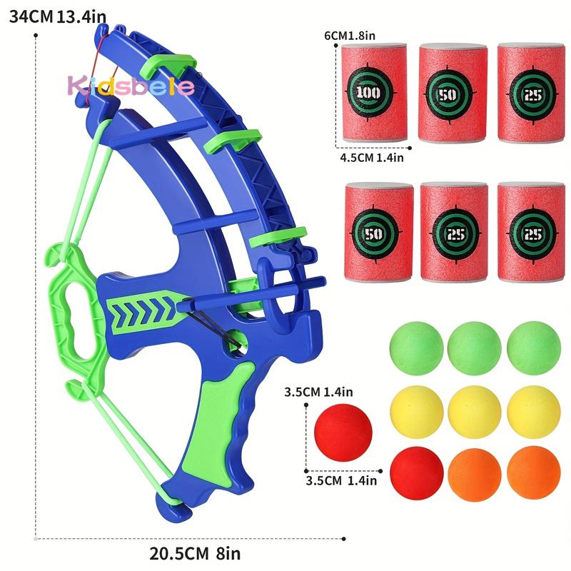 Family Shooting Game Foam Ball Bow & Target Set for Kid Indoor Outdoor Playtime Fun Safe Bow Shooting Game for Parent-Child Play