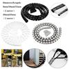 1/2 Meter 8/10/15/20/25mm Kabelspirale Wicklung Ordnung Kabel Draht Bandagen Webstuhl Aufbewahrungsorganisator PC TV Kabelaufroller Kabelhüllen