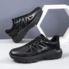 Shoes Men's Lightweight Daily Hiking Shoes Autumn and Winter Leather Surface Breathable Jogging Shoes Soft Sole Sports Casual Trendy Shoes