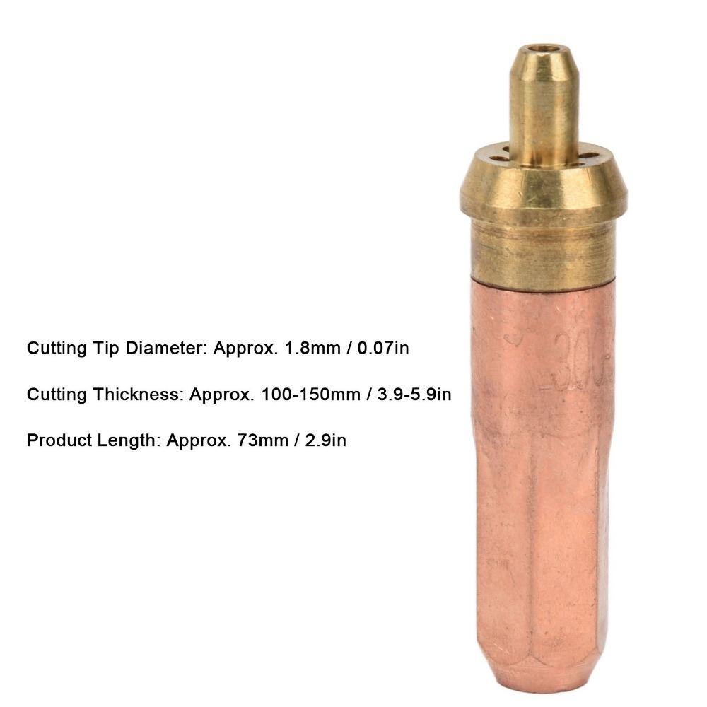 5pcs Length 73 mm Cutting Torch Tip Plum Ring Propane Cutting Tip Gas Cutting Tip  For Gas Welding