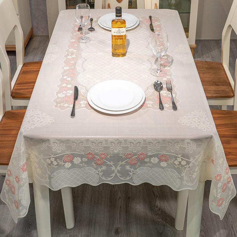 Tablecloth Floral Print Rectangle PVC Tables Cover Modern Luxury Waterproof Table Cloth Oil-proof Party Banquet Home Decoration