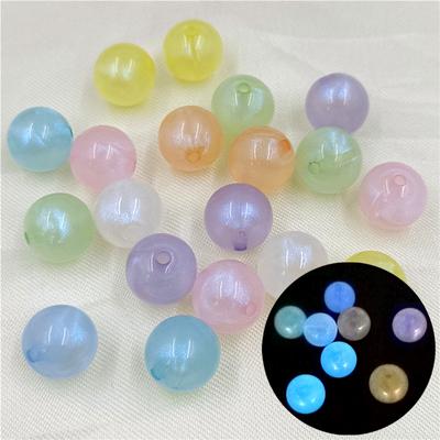 Jewelry Accessories Round Beads Necklace Bracelet Mergirl Macaron Color 10pcs 14/16mm Fine Shimmer DIY Beaded Material Beads