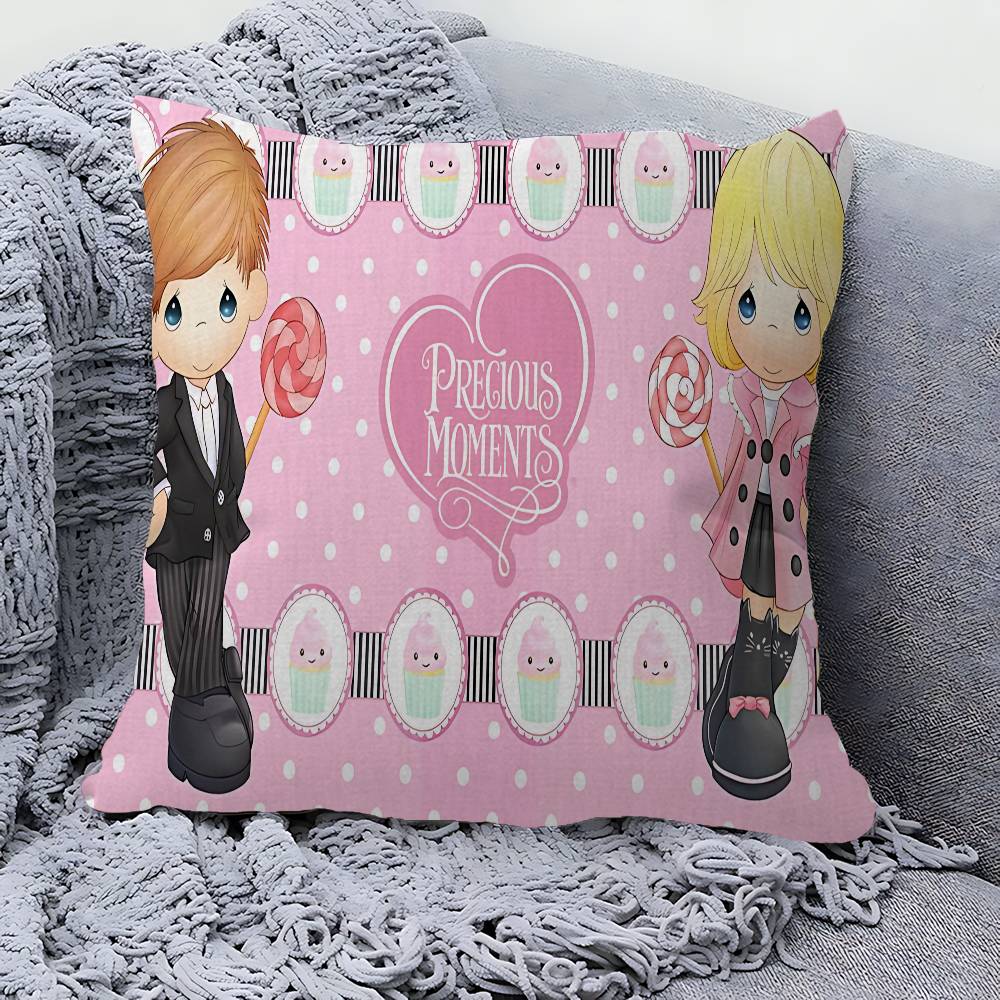 Precious Moments Cute Pillow Cover for Bedroom Room and Living Room Sofa Decorative Cushion Cover