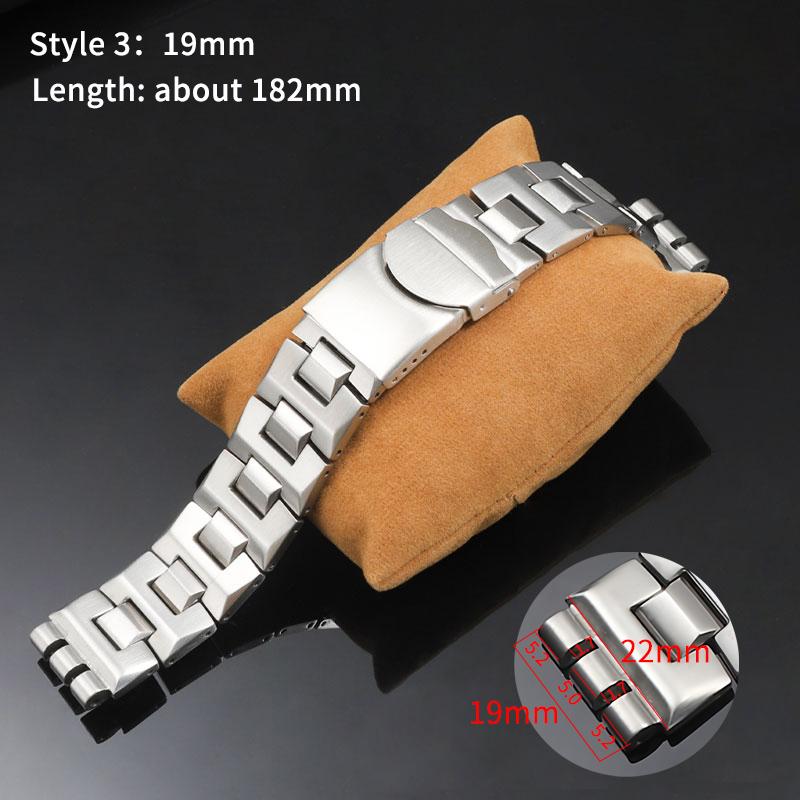 17 19 20 21 23mm cinturino solido in acciaio inossidabile per orologi Swatch YCS YAS YGS IRONY YGS749 Braccialetto da polso di ricambio da uomo