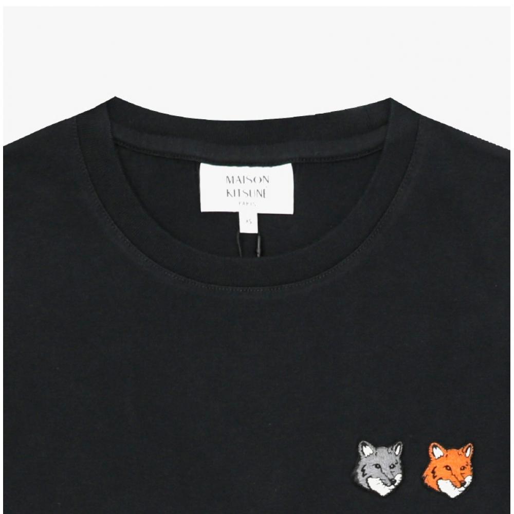 MaiSon KiTSune Double Fox Head PaTch Women S ShorT Sleeve T ShirT Ow011cfkj0008 P190