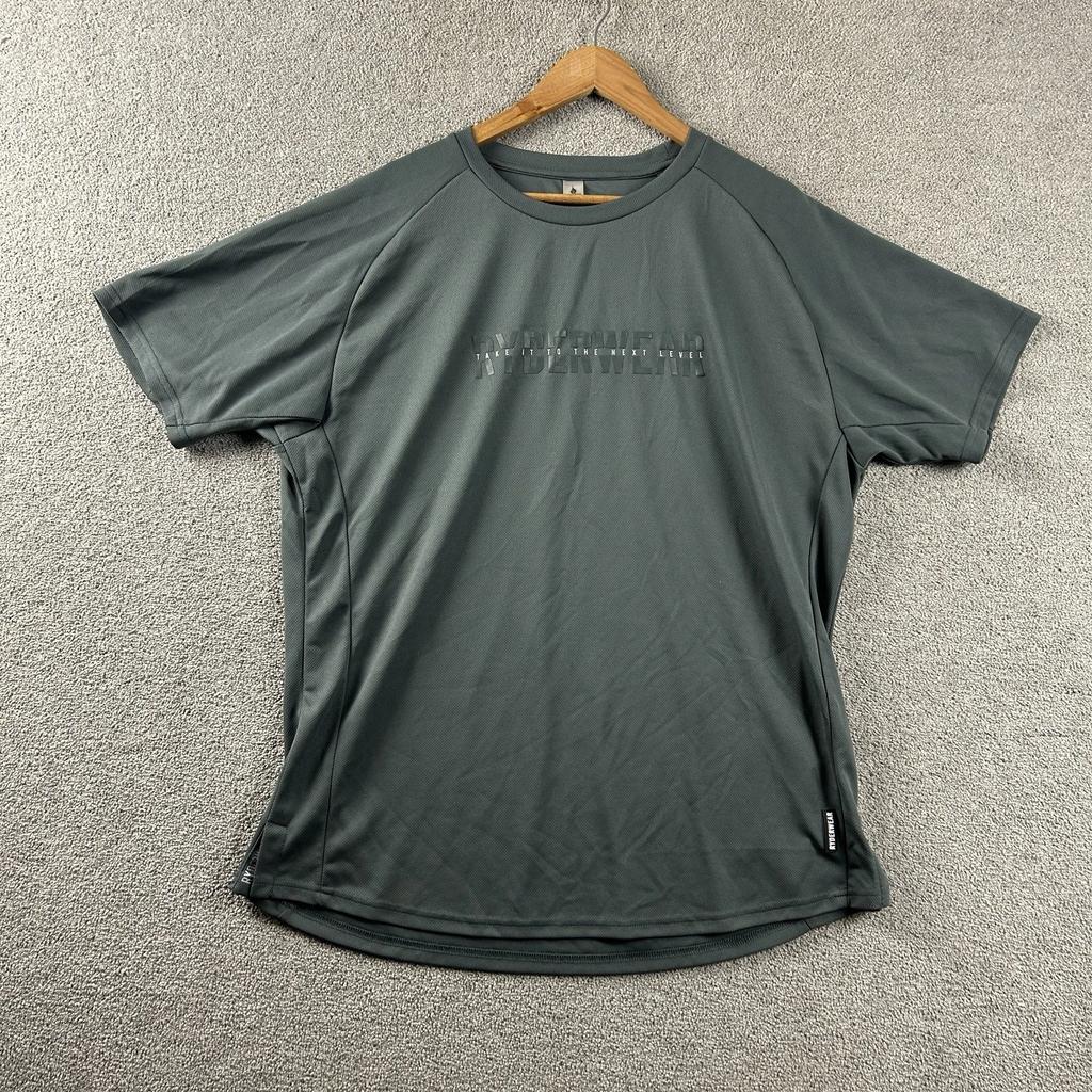 Ryderwear T Shirt Mens 3XL Grey Activewear Stretch Running Gym Workout Outdoors