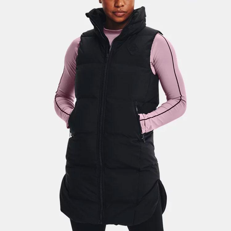 Under Armour Training Sports Warm Down Vest Women Vests Black 1365813-001