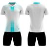 Custom Print Breathable Men Soccer Uniforms for Team Short Sleeve Kids Boys Football Jersey Set Quick Dry Sports Suit Tracksuits