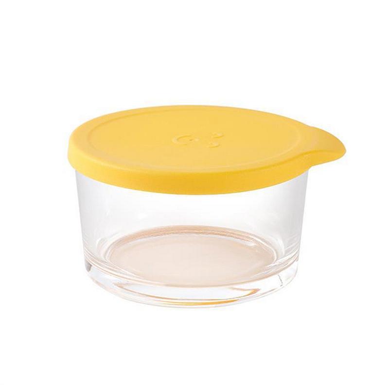 Microwave Safe Round Food Storage Container High Borosilicate Glass Pickle Sealed Jar Refrigerator Fruit Vegetable Storage Jar