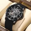RUIGE High Quality Hollow Mechanical Movement Men's Watch Fully Automatic Fashion Men's Night Light Waterproof Trendy Watch