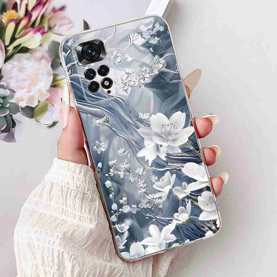 Colourful Flower For Xiaomi Redmi Note 11 4G Case Silicone Soft ShockPoof Back Cover For Redmi Note 11S Note11s Note11 4G Cases