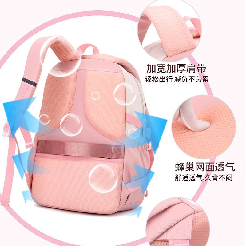 2024 New Fashion Schoolbag Waterproof Oxford Cloth Comfortable Light Backpack For Primary School Children'S Birthday Perfect Gif