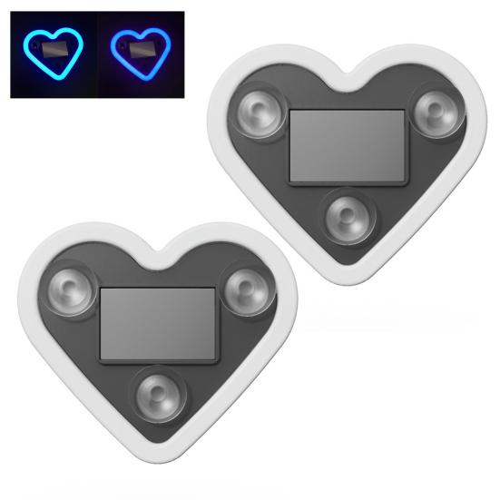 

Solar Powered LED Heart Neon Light for Car Window Wireless Auto Atmosphere Lamp 5 Modes Car Interior Decoration with Suction Cups F